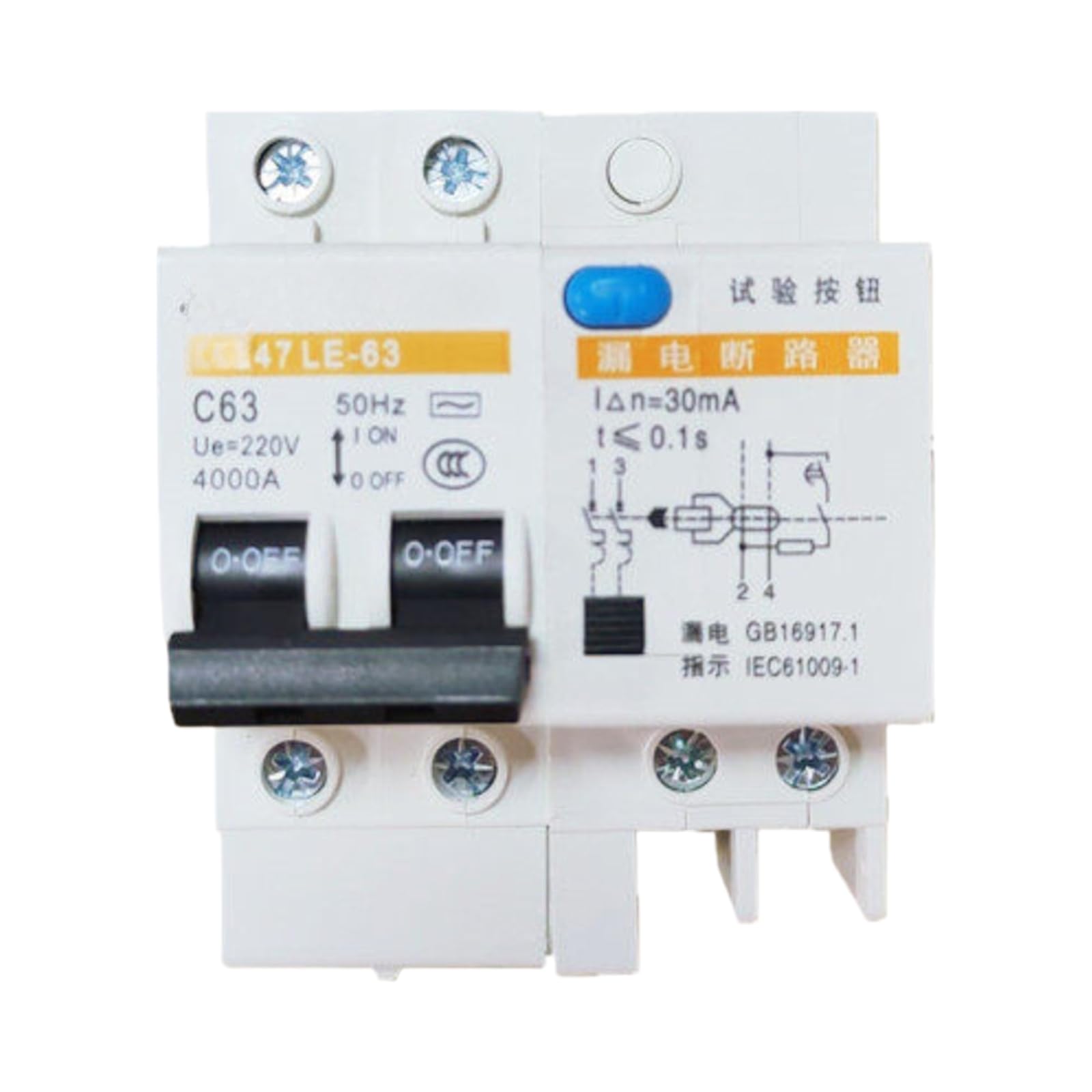 Interruttore magnetotermico 47LE 2P 3P+N 1P(16A; 1P+N)