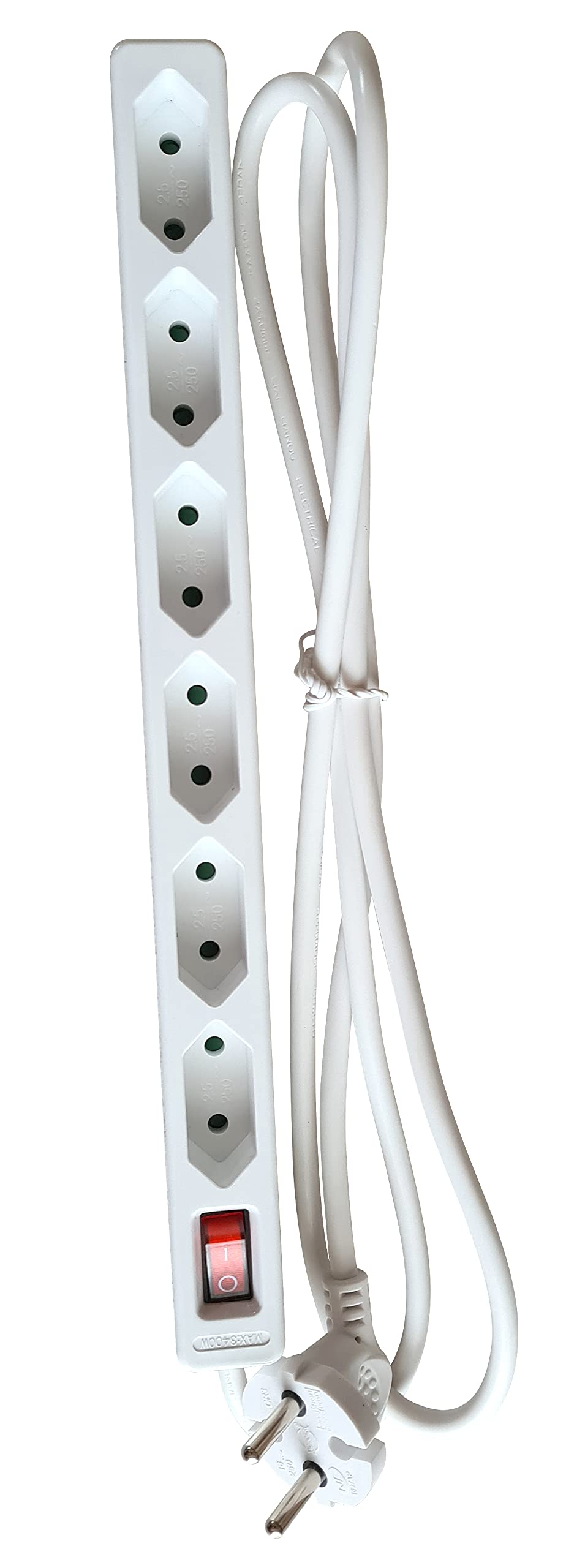 Ladron Enchufes Plano As - Schwabe Euro 11315 - Regleta De Enchufes De 6 Vías, Enchufe Múltiple Con Cable De 1.4 M, Toma De Corriente Múltiple De 230V/2.5A Con Protección De Contacto