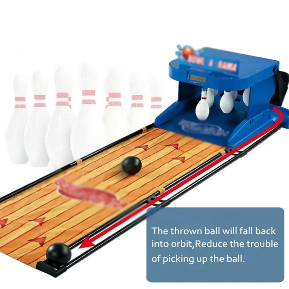Juego Electrónico De Bolos, Consola De Juegos Eléctrica para Deportes De Interior, Máquina De Fitness Interactiva De 3,5 M, Marcador LED, Efecto De Sonido De Simulación, para Uso Doméstico