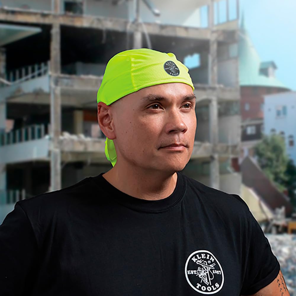 Amazon.com: Klein Tools 60546 Cooling Bandana, Sweat Wicking Under