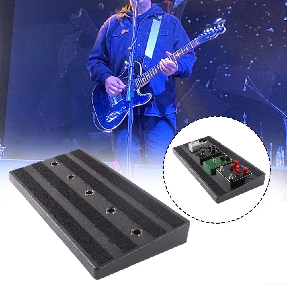 Chitarra Effetto Pedale Board, Effetto Pedalboard Super Light Accessory, 50X25x6cm Nero singolo effetto Consiglio Per
