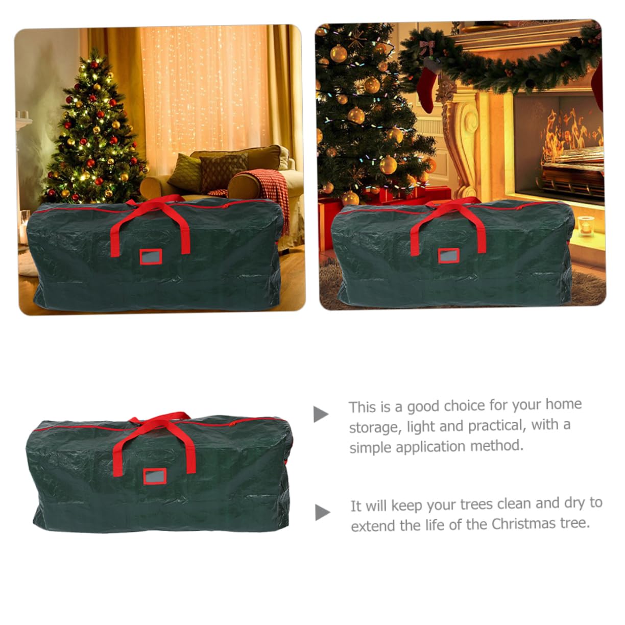 OFFSCH Christmas Tree Storage Bag Large Capacity Zipper Storage Pouch for Holiday Decorations Versatile Organizer for Trees and Household Items