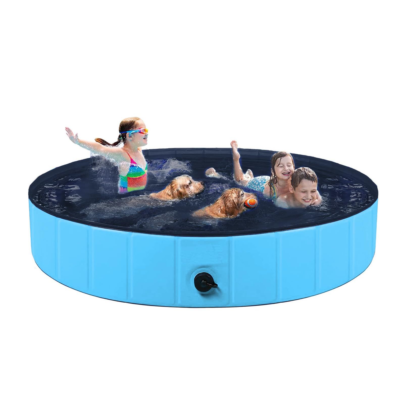 TMbsfatn Foldable Dog Pool 63 Inches