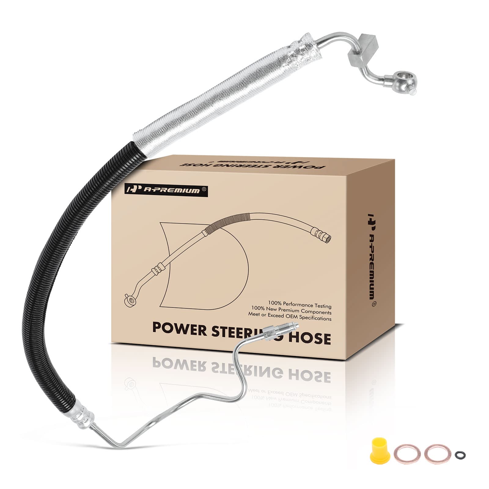 Power Steering Line A-Premium Power Steering Pressure Hose For 2007-2012 Nissan Altima 3.5L V6 - OEM Replacement Power Steering Hose - View #5