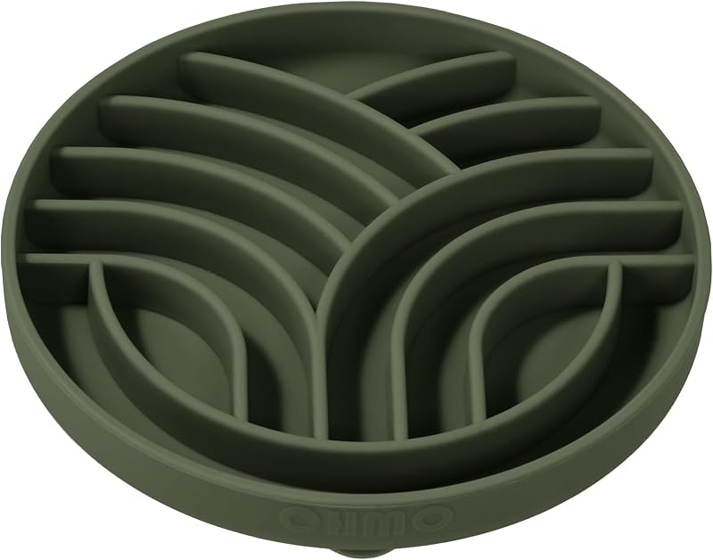 Comedouro Lento para Cães em Silicone com Ventosa Tree of Life OHMO Camo Green