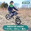 Gotrax Astra Electric Dirt Bike, 16" Pneumatic Tires, Max 16 Mile and 15.5Mph Speed Power by 300W Brushless Motor, Dual Suspension & Disc Brake, Electric Dirt Motorcycle for 8+ Years Old, Black #4