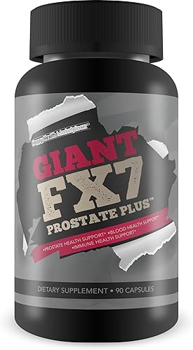 Giant FX7 Prostate Plus - Suplementos de próstata para apoyo de próstata y apoyo al flujo sanguíneo - Apoya la energía y la resistencia - Promueve