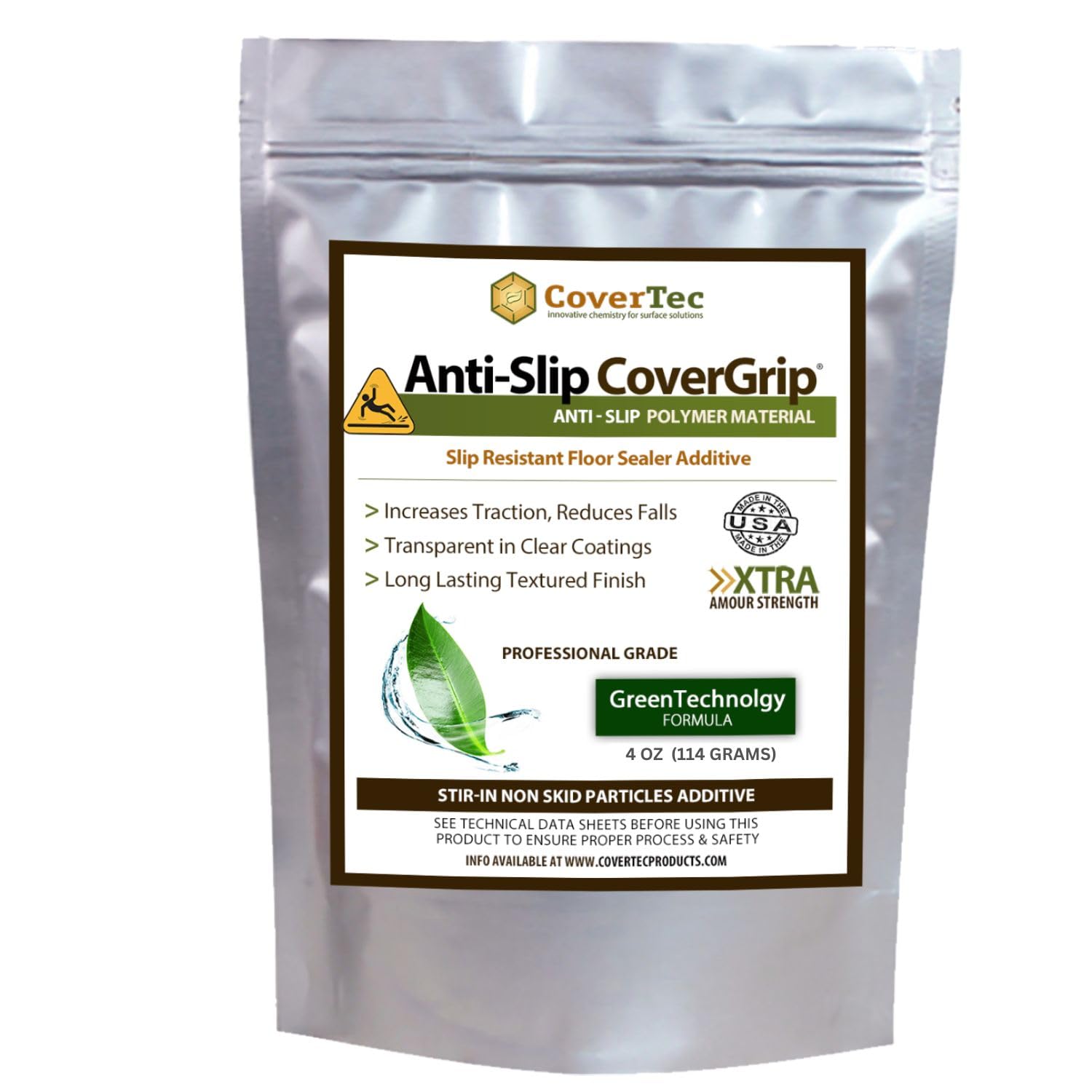 CoverTec CoverGrip Anti Slip Additive for Sealers and Coatings (4 oz) Fine