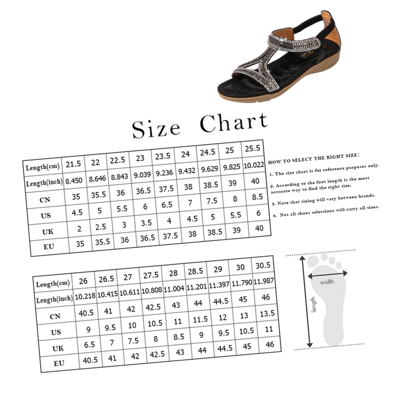 Sandali Zeppa Donna Neri, Taglia 38, Stile Fashion | Plastica, 1 Paio, Facili da Indossare e Comodi, per Party e Birthday, Vacanze Estive