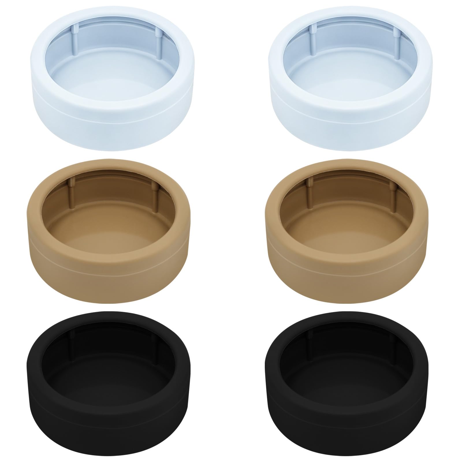 6Pcs Gamelle Reptile pour vers et Eau, Bol Anti-Évasion pour Agame Barbu Araignée Sauteuse Gecko Lézard Caméléon, Tasse à vers de Farine en Plastique Anti-Déversement 2.83 in 3 Couleurs