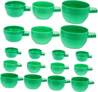 NUSITOU 36 Pçs Alimentador De Gaiola De Pássaro Alimentador De Pássaro Pendurado Acessórios De Pássaro Recipiente De Plástico Verde Pássaro De Plástico Alimentador De Água Bacia De