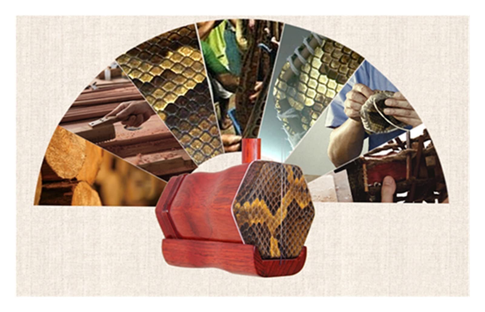 二胡楽器二胡中国楽器ローズウッド アーヘン弓とハード ケース 2 つの