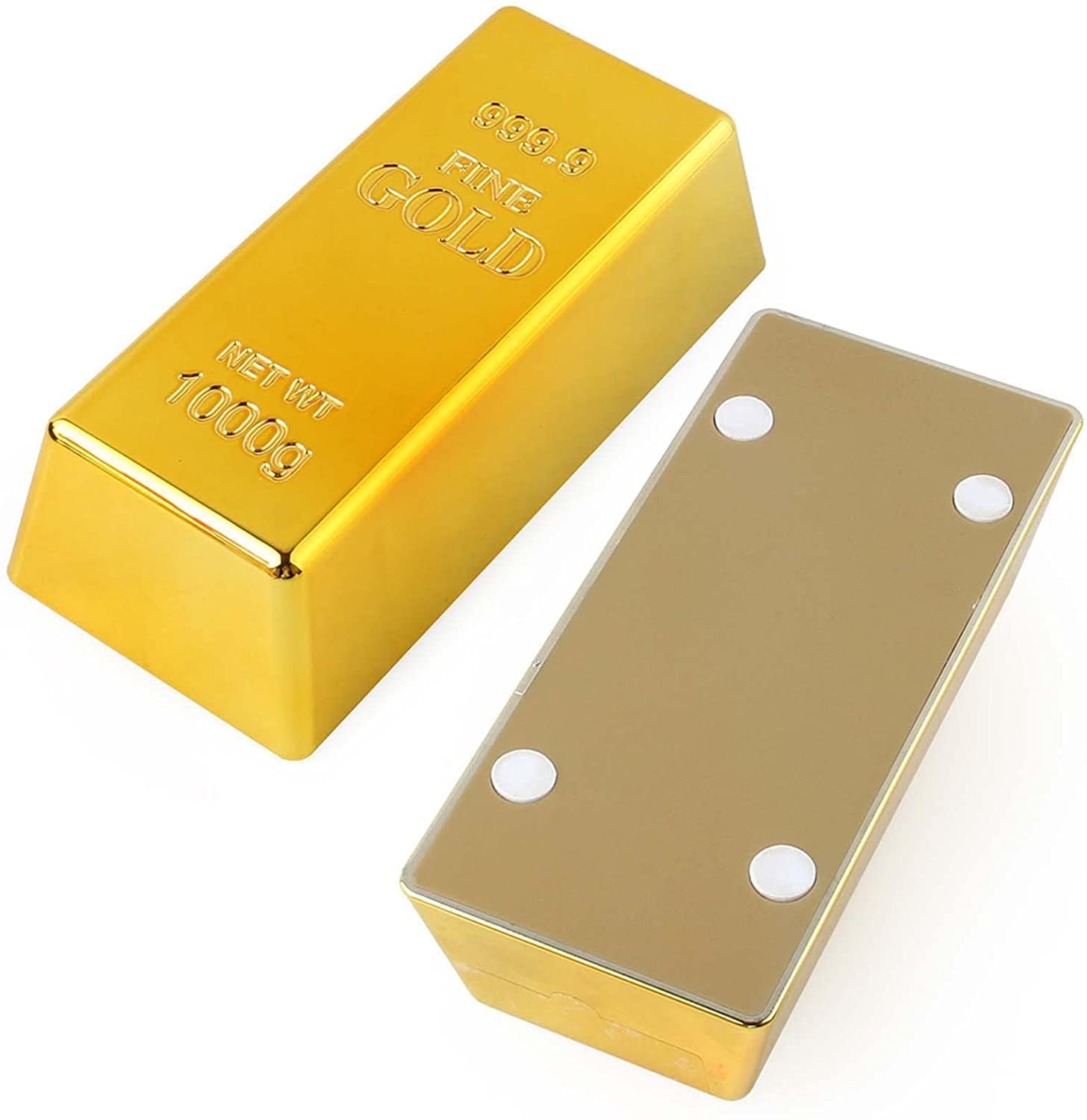 Gold Brick Toy | Mini Fake Golden Brick For Craft - Bullion Gold Bar Decorations Realistic Gold Bar Brick Prop For Movie Prop Novelty Gift Joke