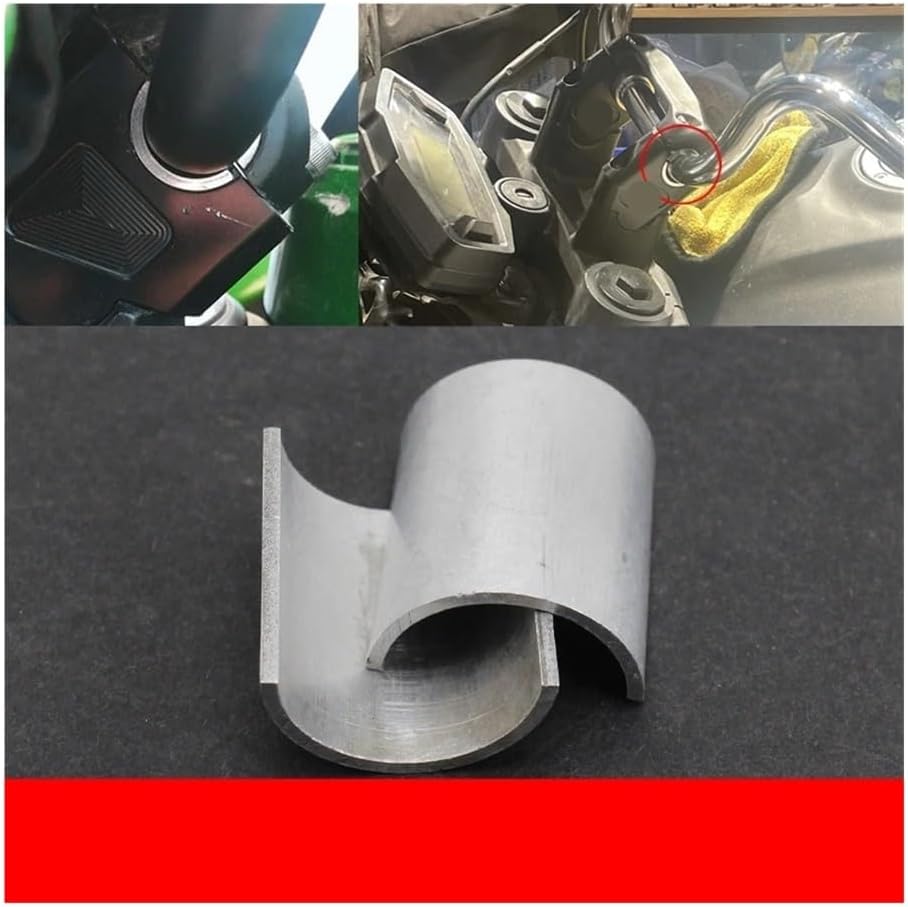 ハンドルバーライザースペーサーキット オートバイ用 ブラック 1