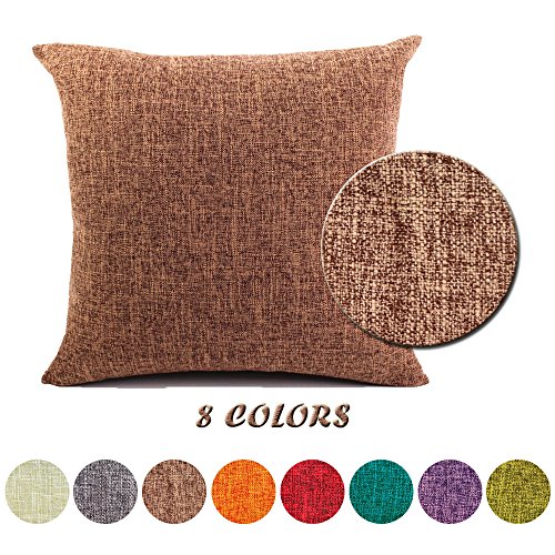 JT Fundas De Cojines Algodón Lino Almohada Caso Cubierta