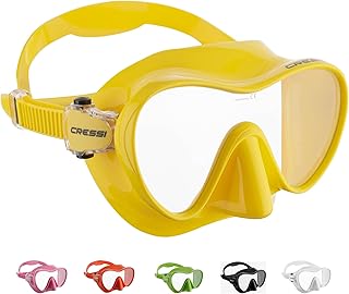 CRESSI F1 Máscara de Buceo con esnórquel, Unisex