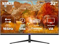 Monitor Gamer Mancer Valak UZ2 | 32 Polegadas | Full HD | Curvo | 1ms | 165Hz | FreeSync | HDMI/DP | MCR-VLKUZ2-BL02