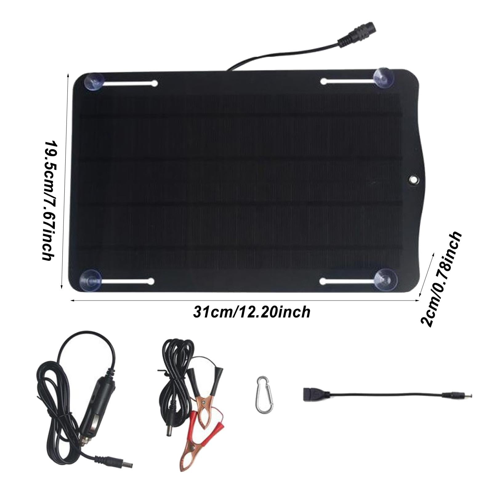 Caricabatteria solare portatile per auto - Batteria solare per auto a
