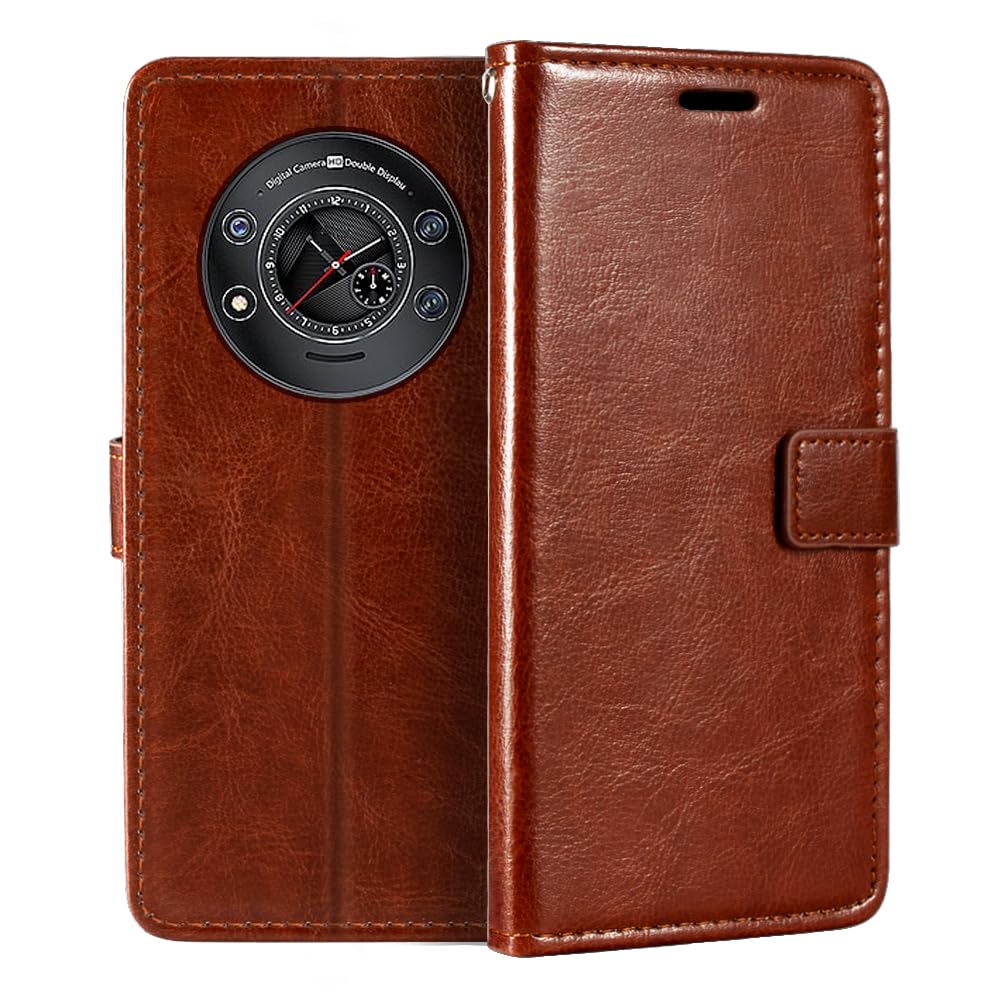 Funda Cartera De Cuero PU Compatible Con Cubot Kingkong Star, Tapa Funda Cartera De Cuero PU Compatible Con Cubot Kingkong Star, Tapa
