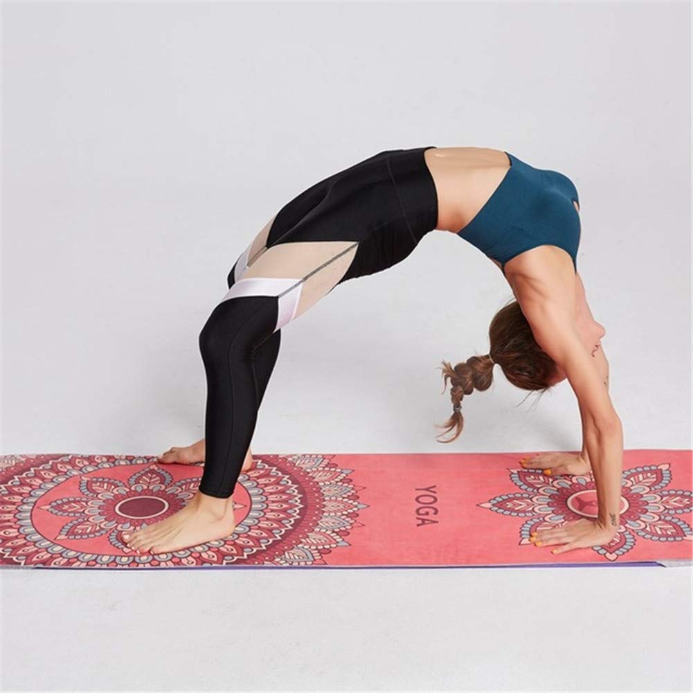 Serviette Yoga Antidérapante Sunfauo - Tapis Serviette Microfibre Absorbante Avec Poche Coin
