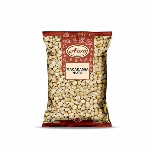 AIVA - Mitades y piezas crudas de macadamia, sin OMG, sin tostado y sin salado, (4 libras)