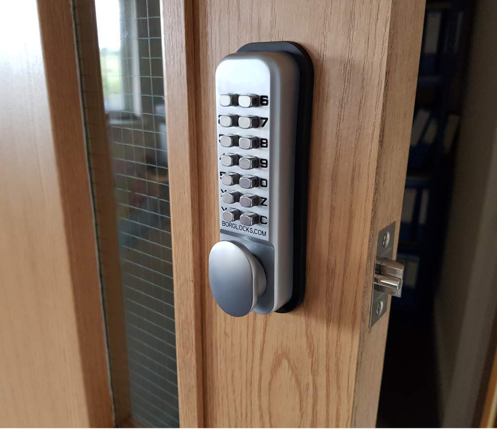 Deals In Diy Chrome Borg Locks (Bl2021) Digital Double Sided Back To Back Lock - 2 Keypads - Satin