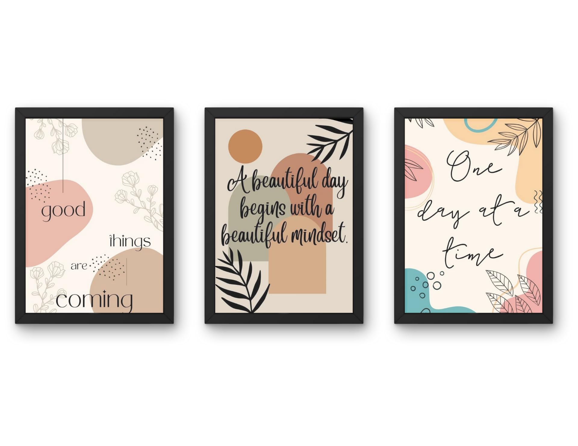 Motivational Morning Quote Photo Frame with Acrylic Sheet – 10x14 Inch, Multicolour | Wall Decor for Living Room & Bedroom | Ideal Home Decoration & Gift Item (Synthetic Frame)-image-24
