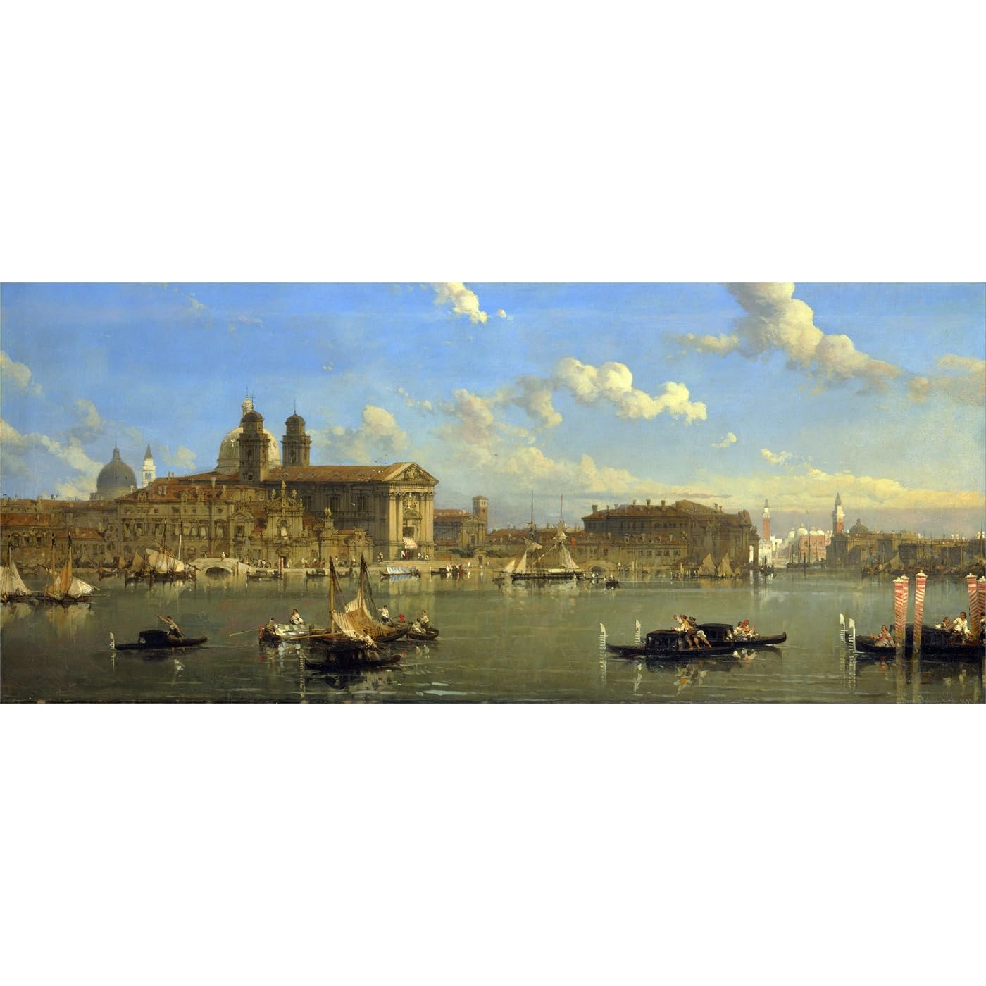 Impression giclée Venise David Roberts grand format toile décoration murale