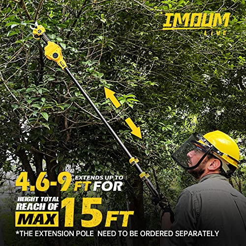 BÜRSTENLOSE elektrische Gartenschere, LCD-Display, 1,2''(30MM) Schneiddurchmesser, IMOUMLIVE Akku-gartenschere mit 21V 2.0Ah Akku, Elektrische Astschere für Obstgarten, Garten, Schneiden von Ästen. – Bild 5