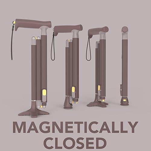 Miniatura 2 de Bastón de caminar plegable Michael Graves Quick Fold para hombres y mujeres - Bastón plegable para mayor estabilidad y estilo - Bastón plegable