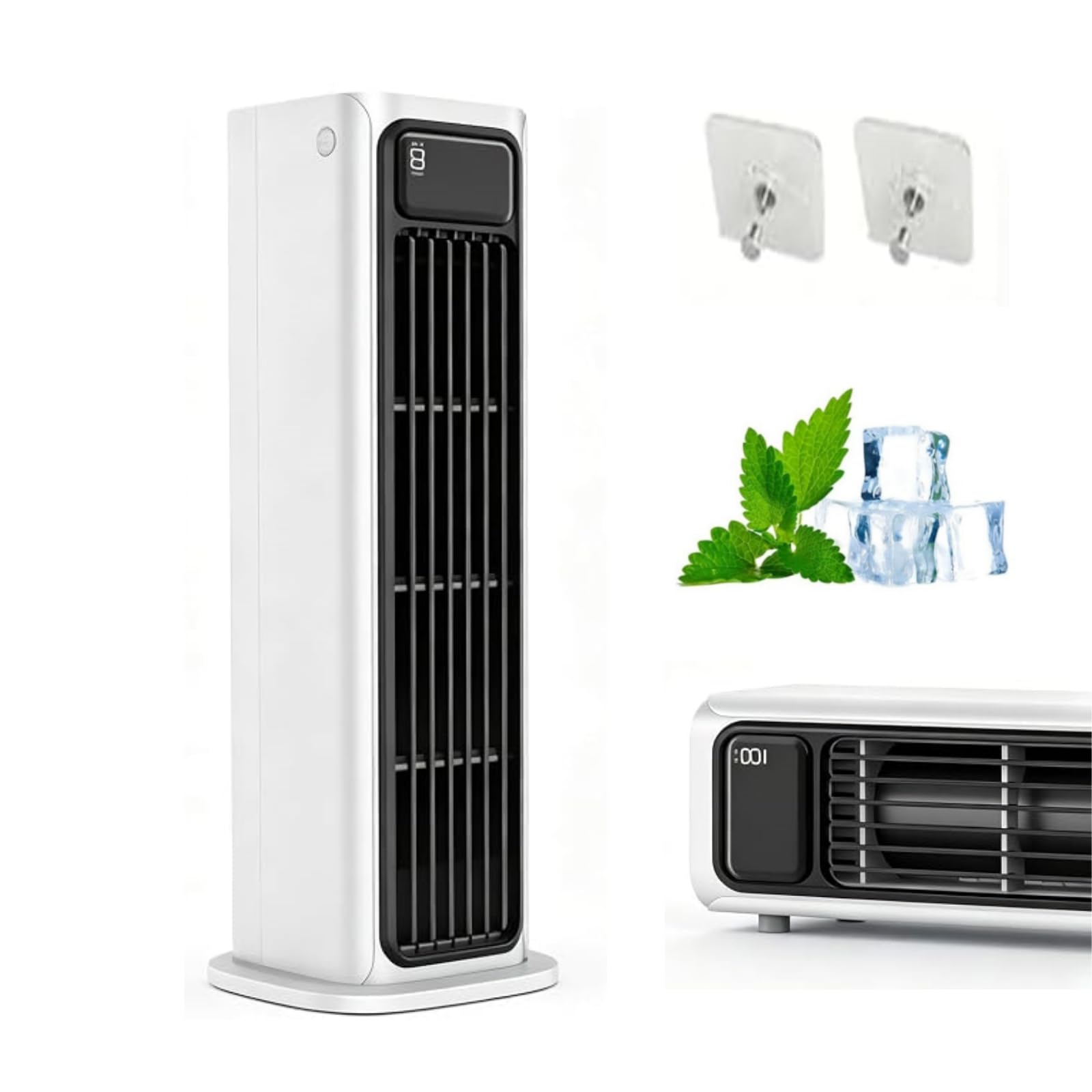 AirZuma Klimaanlage Original,mit der CoolCore Technologie,Mobiler Verdunstungsluftkühler,Blattloser Leiser Ventilator,Energiesparend,3 Kühlstufen für Zuhause,Büro und Unterwegs