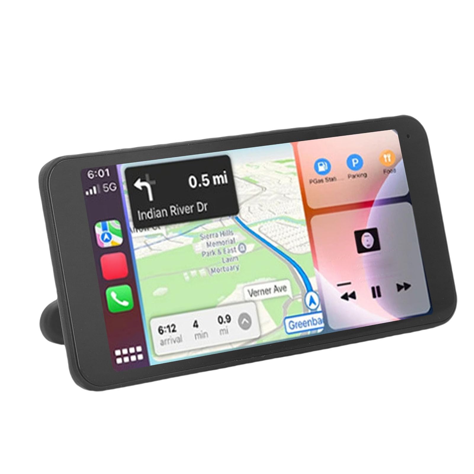 Buachois Kabelloses Auto Stereo mit HD Touchscreen 6.5 Zoll, portabler Auto Bildschirm für Multimedia
