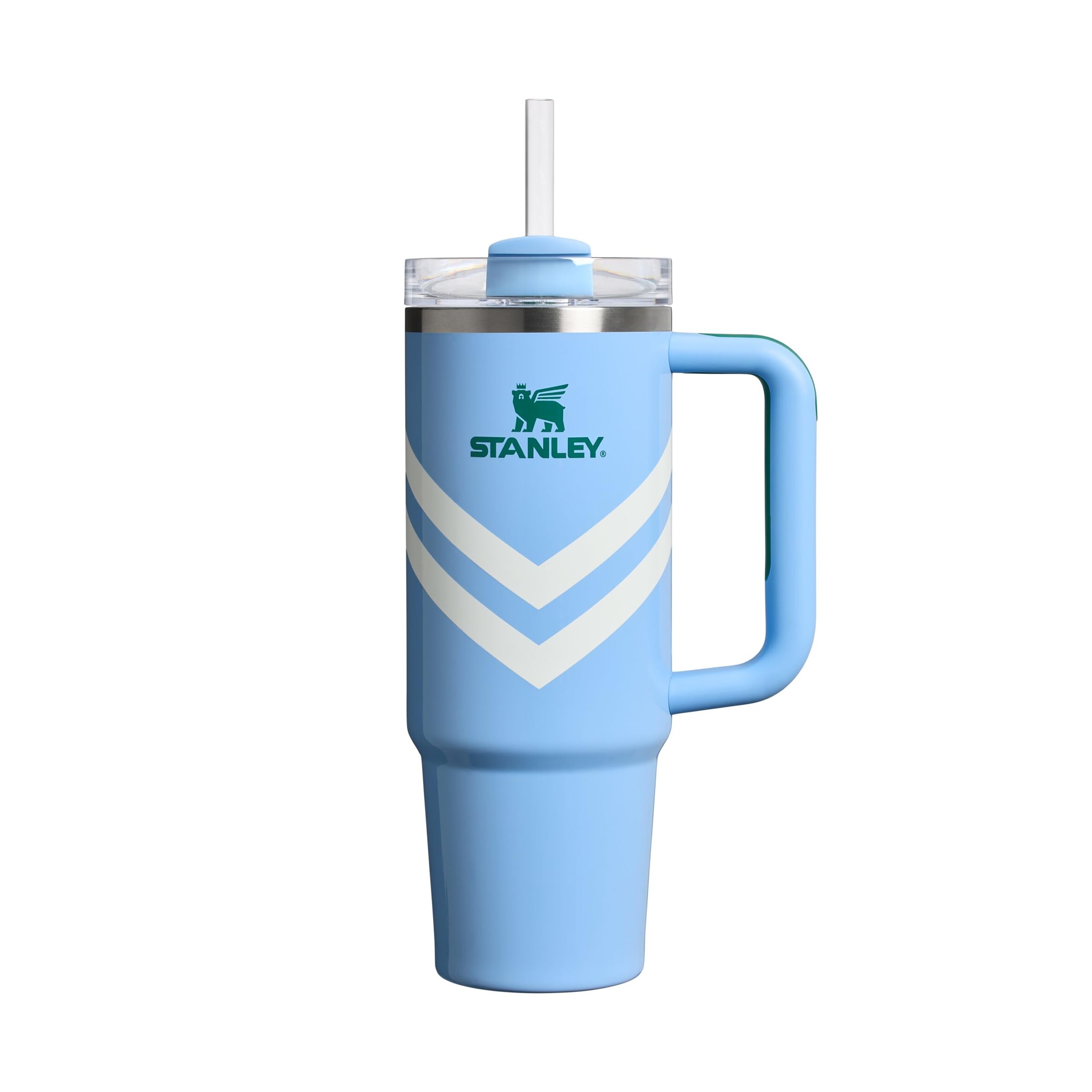 STANLEY 1913 Quencher H2.0 FlowState Tumbler 0.89L - Cornflower Chevron Gloss — image 1