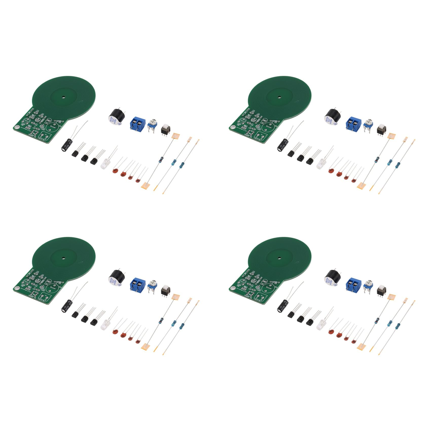 Ctrlzs Red/Light 4X Less Than 60Mm Simple Metal Detector,For Assemble Kit Diy Electronic Soldering Practice,For Dc 3-5V