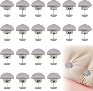 ADERTOS 20 PCS Clips de Fijación para Edredón Clips de Funda Nórdica Soportes de Edredón Clip Redondo de Seta con Botón Clip para Edredón Antideslizante para Fijar Edredones Sábanas Fundas (Gris)