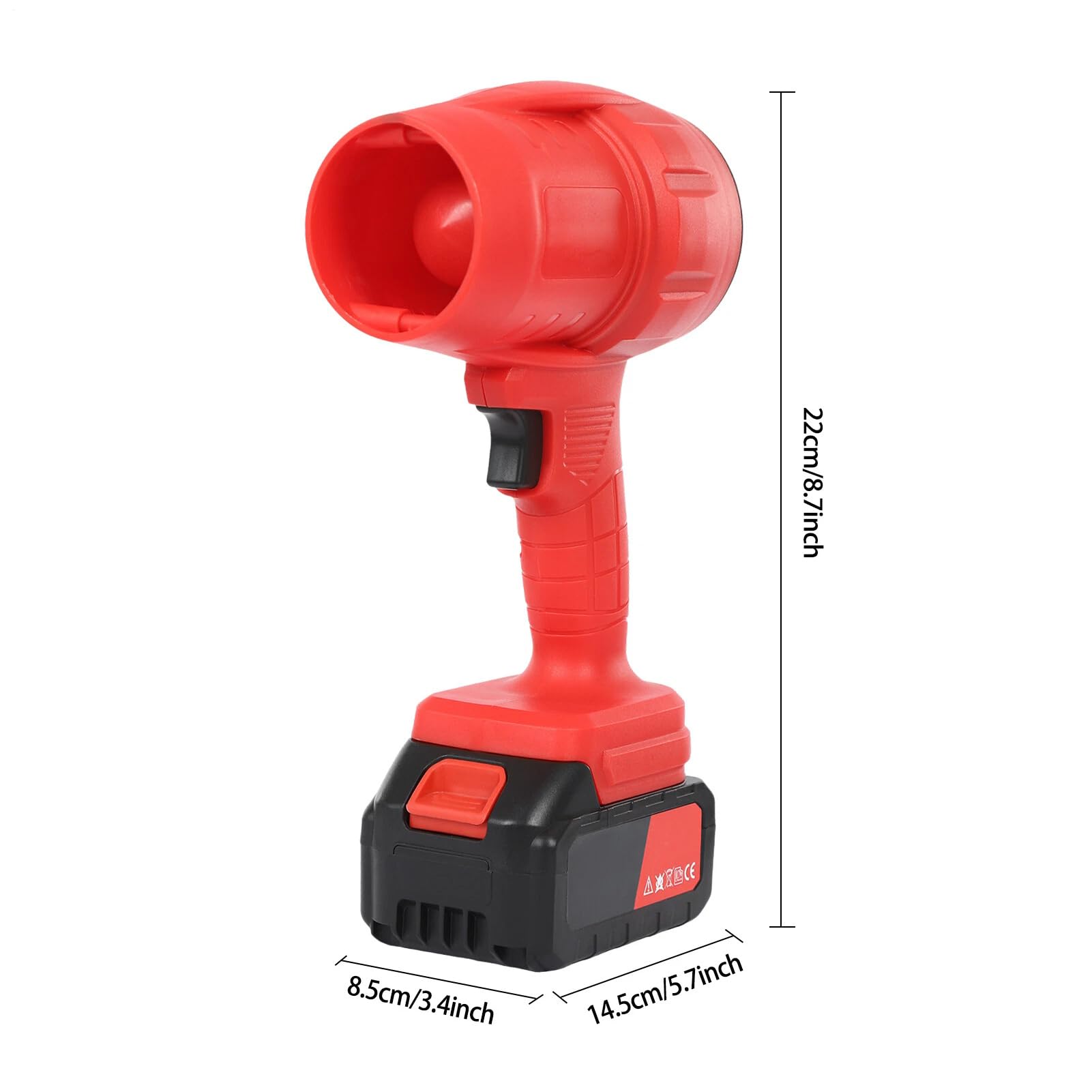 Soffiatore per foglie senza fili Utensile a batteria per soffiare polvere | Soffiatore elettrico per la pulizia di giardino, patio, , marciapiede, cura del prato e neve