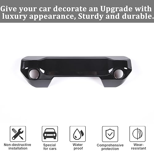 Miniatura 4 de Funda protectora para manija de puerta trasera Toyota Tundra 2022-2023, accesorios de automóvil ABS (piano de gama alta negro)