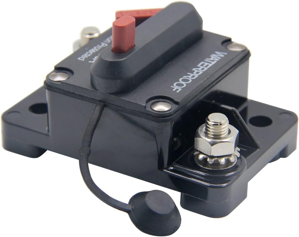 Authentic Crazy Deals RKURCK 12V-48V DC 100 Amps Waterproof Circuit Breaker with Manual Reset for Marine Trolling Motors Boat ATV 100A Free Shipping 🛒 RKURCK 12V-48V DC 100 Amps Waterproof Circuit Breaker with Manual Reset for Marine Trolling Motors Boat ATV 100A