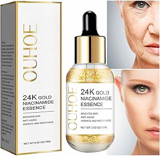 Essência Hidratante Com Niacinamida | Clareamento da Pele Facial Niacinamida - 15ml Essência Clareadora, Essência Removedora Manchas, Segura Para Peles Sensíveis Fovolat