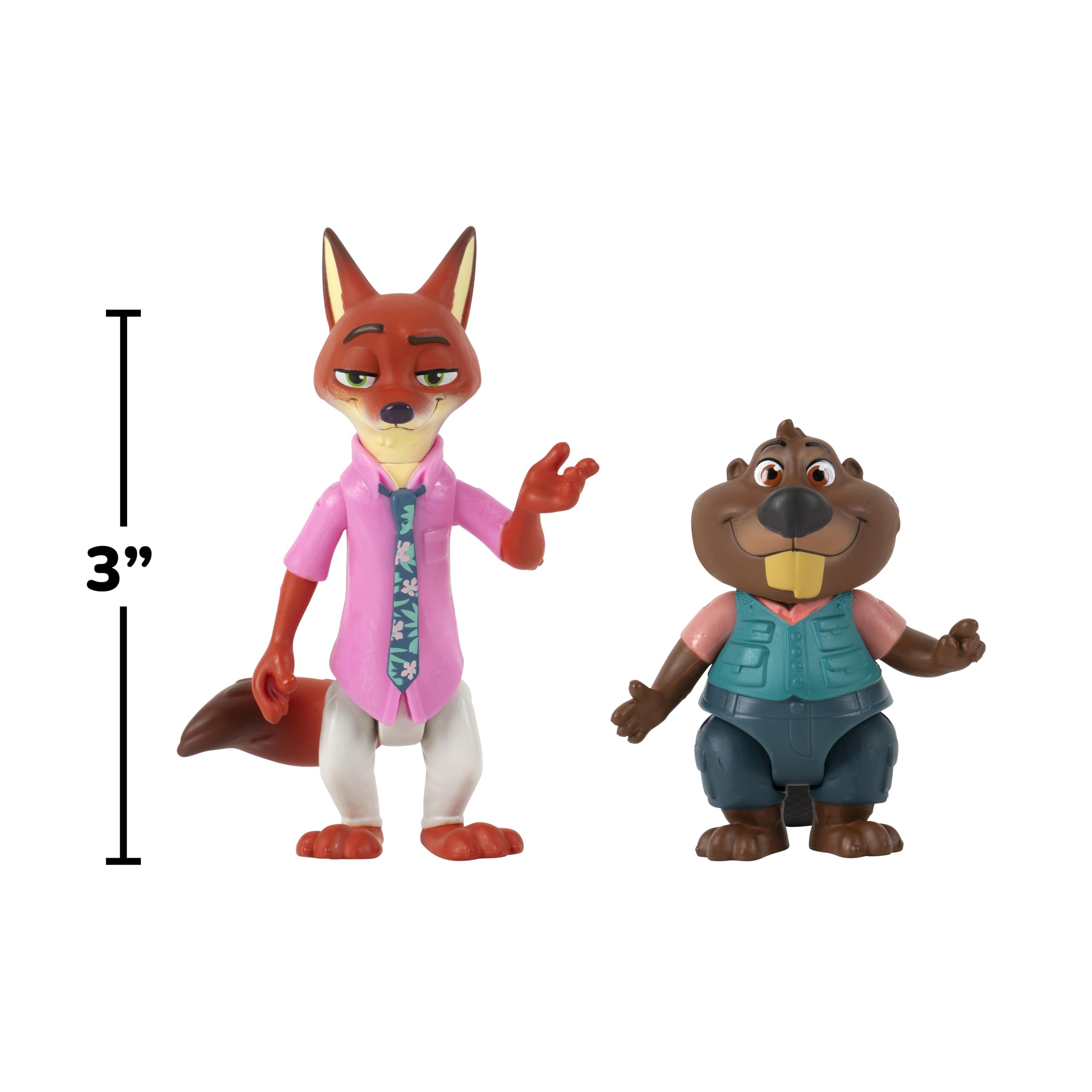 Disney Zootropolis 2 Figure 3-Inch 2-Pack - Nick Wilde with
