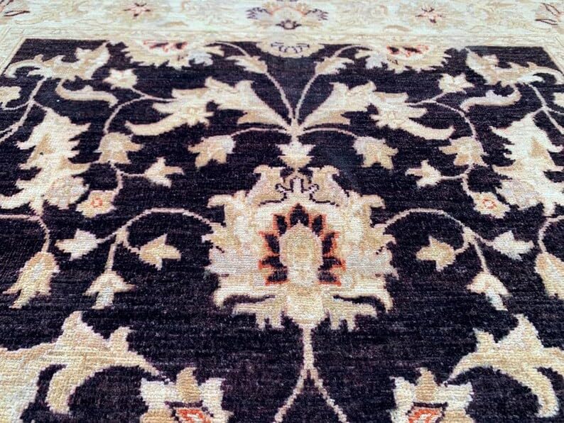 5x7 Afghan Chobi Rug Hand Knotted Wool Area Home Decor Carpet 216 x 151 cm