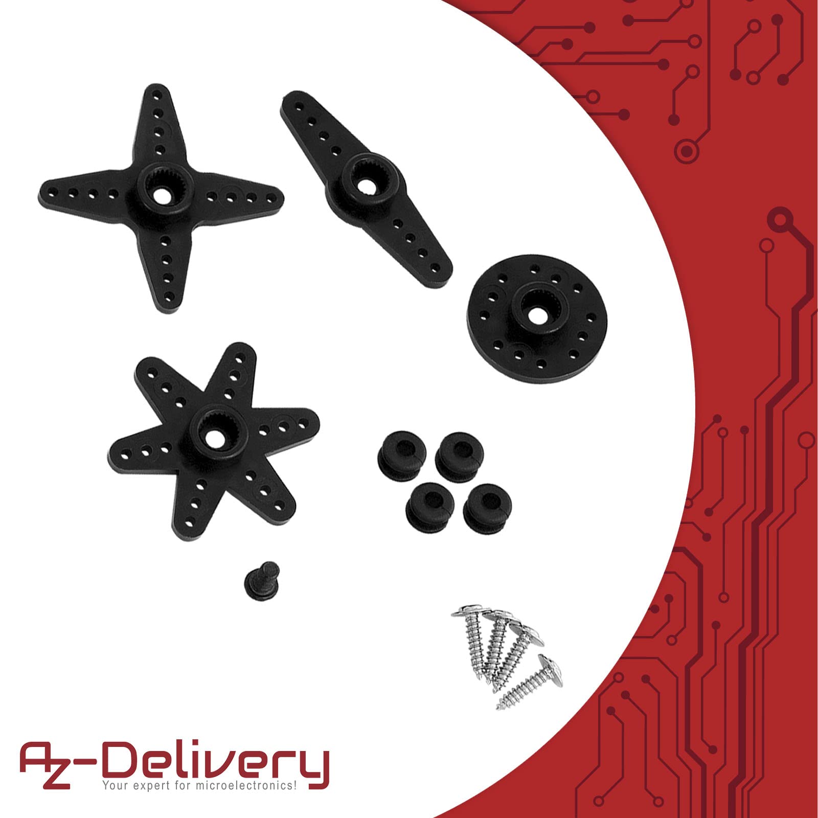 AZDelivery MG995 Micro Digital Servo Motor do RC Robot Helicopter Airplane kompatybilny z Arduino i Raspberry Pi w tym e-Book!