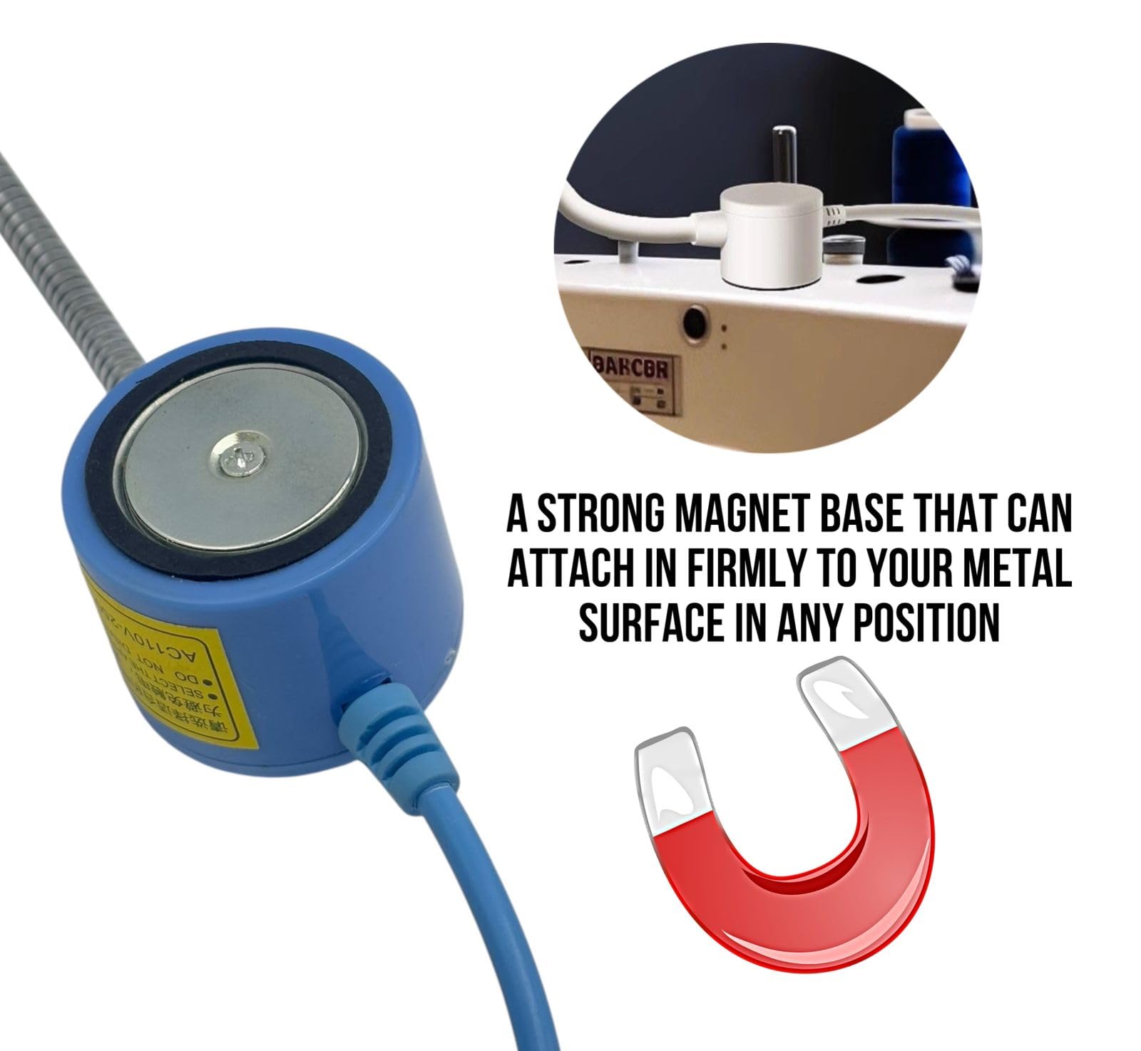 Magnetic Led Sewing Machine white bright Light for Industrial Sewing Machines like Jack, Juki etc .Multipurpose home needs utility light (1, Magnet Flexible LED white) — Amazon image 8
