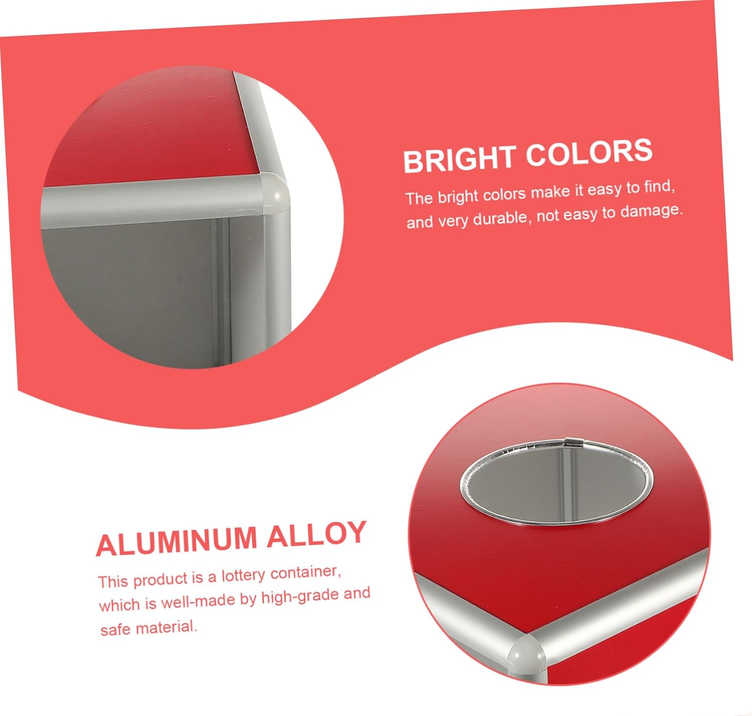 KICHOUSE Storage Box Ballot Slots Meeting Raffle Box Donation Case for Fundraising