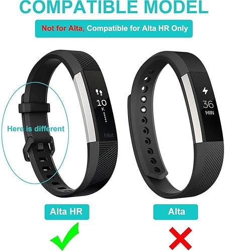 Miniatura 2 de Kissmart Cargador para Fitbit Alta HR, cable de carga de repuesto para Fitbit Alta HR (paquete de 2, 1.8 pies y 3.3 pies)