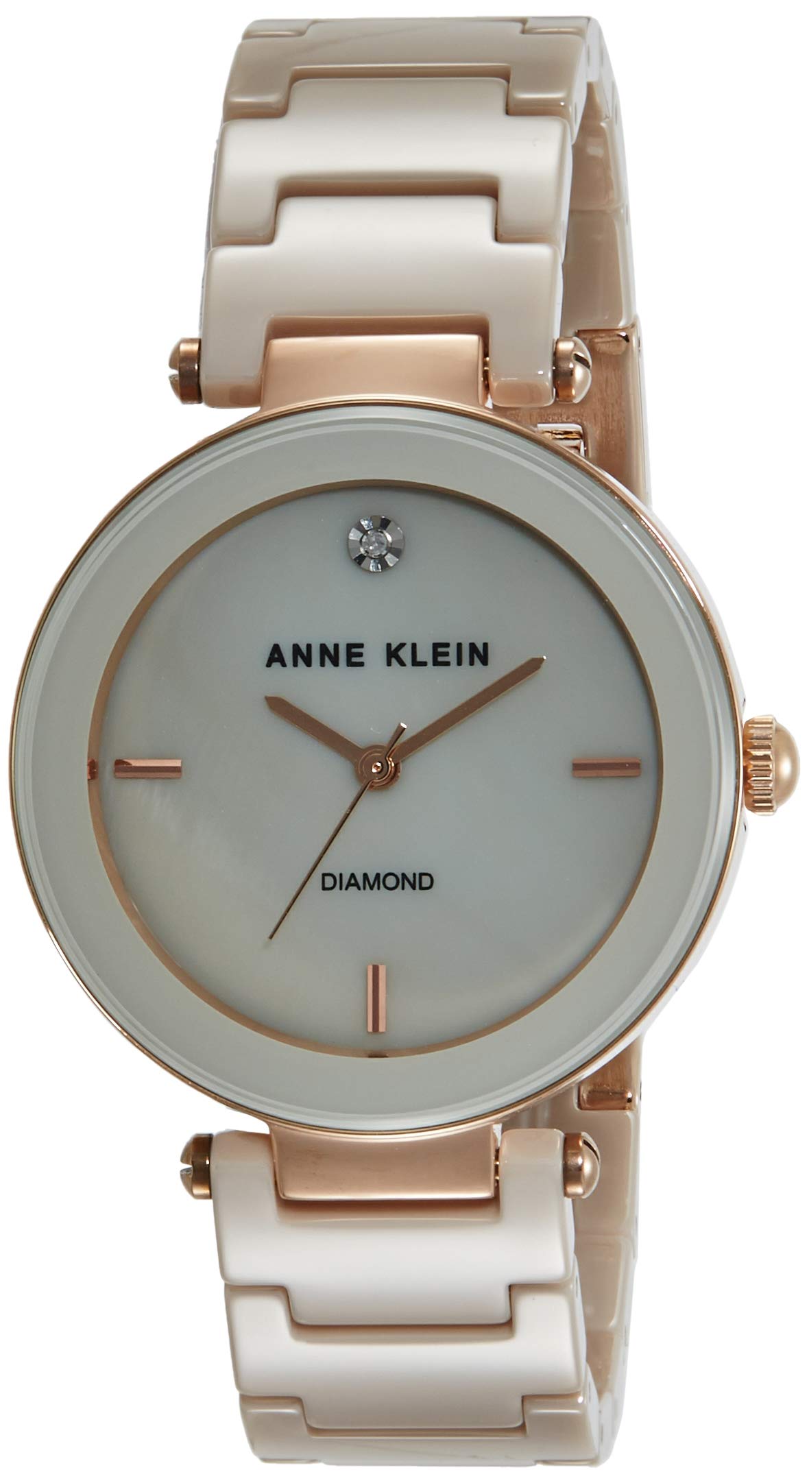 Anne Klein New York Analog Womens Ceramic Watch - Ak1018Rgtn (Brown Dial Brown Colored Strap) (B07LBVS4MK) Amazon Price History, Amazon Price Tracker