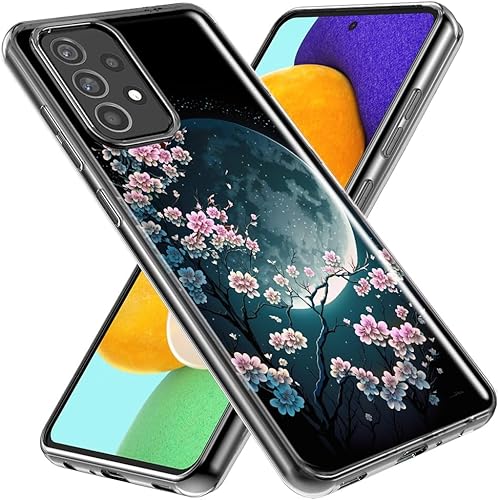 Miniatura 2 de MUNDAZE - Case for Samsung Galaxy A52 Slim Hybrid Shockproof Hard Shell Soft TPU Heavy Duty Protective Phone Cover - Kawaii Manga Pink Cherry