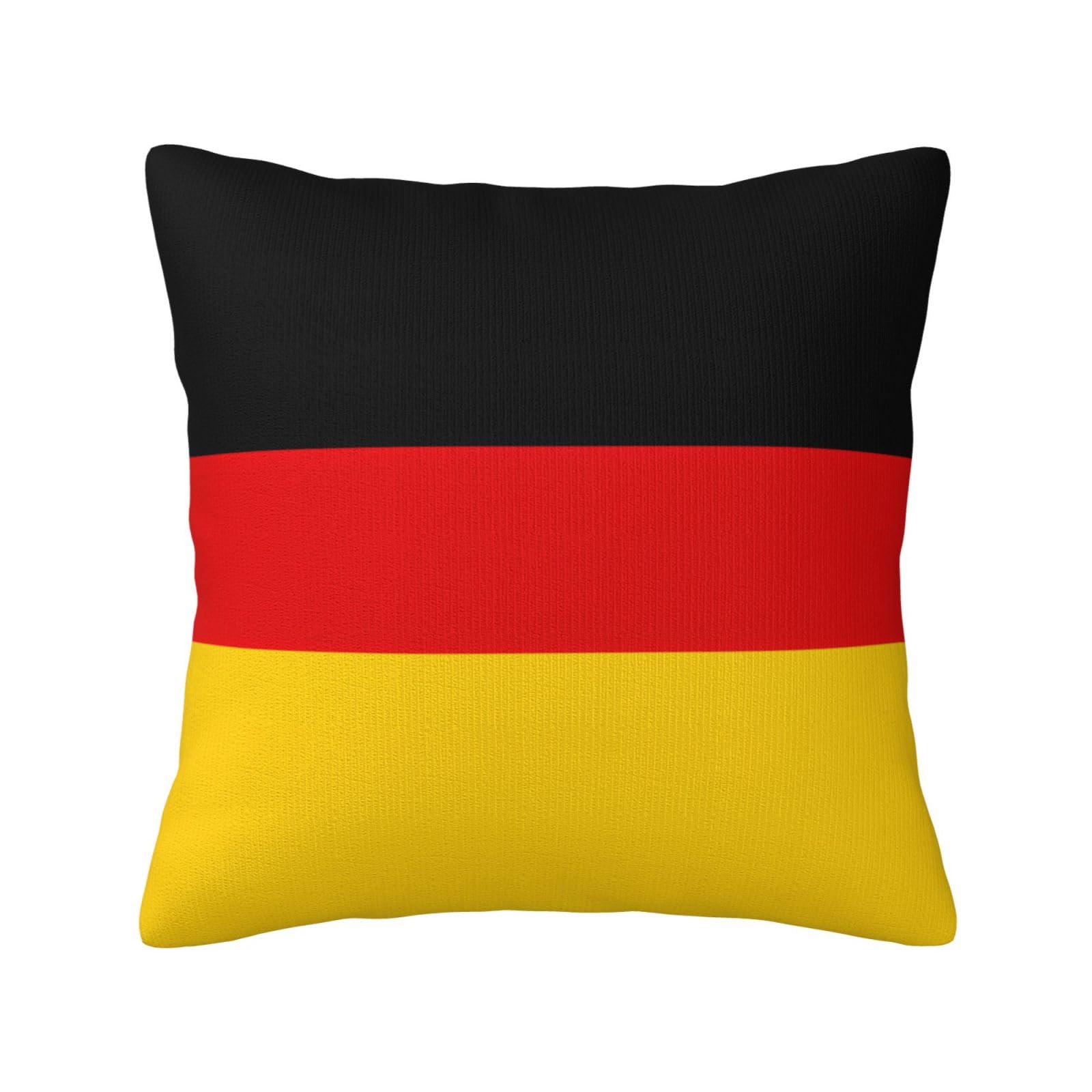 German flag Print Decorative Throw Pillow Covers for Sofa, Outdoor and World Cup Celebrations
