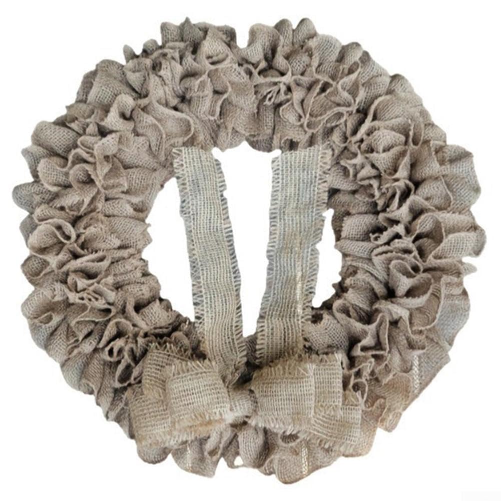 para corona de Lino Natural con Plisado Único para corona de
