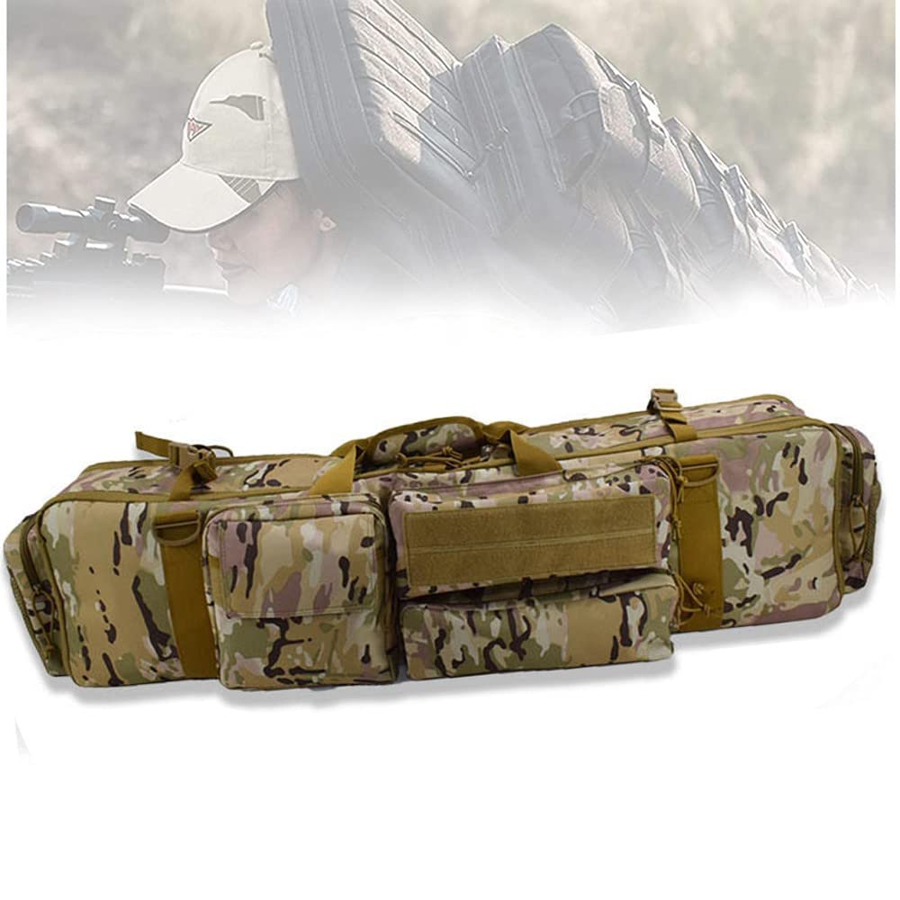 Rifle Case Tactical Rifle Case Rifle Cases Shotgun Airsoft Case,Double Long Rifle Gun Case Bag,Tactical Gun Bag Case,Military Rifle Storage Case for Rifle Pistol Firearm Storage and Transportation,10